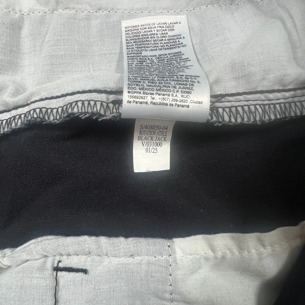 Old Navy Athletic Taper Rotation Chino Pants Mens 40x30 Black Built In Flex Golf